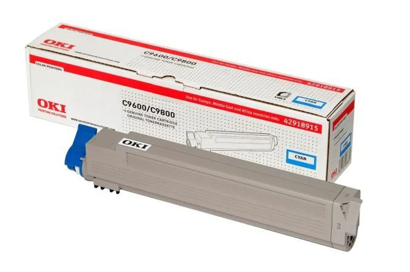 Główne zdjęcie produktu Toner pro "C9600, 9800" tiskárny, OKI Cyan, 15 tis.stran