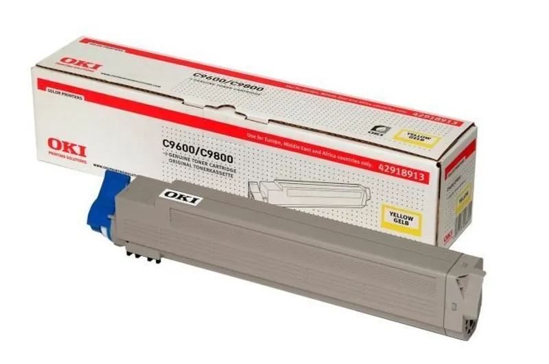 Główne zdjęcie produktu Toner pro "C9600, 9800" tiskárny, OKI Žlutá, 15 tis.stran