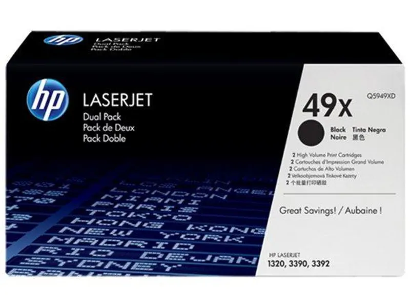 Główne zdjęcie produktu Toner pro "LaserJet 1320, 3390, 3392" tiskárny, HP "Q5949XD" Černá, 2*6 tis.stran