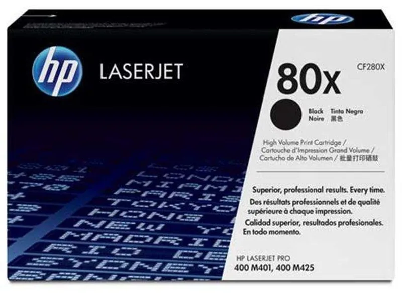 Główne zdjęcie produktu Toner pro "LaserJet Pro 400 M401 series, M425" tiskárny, HP "CF280X" Černá, 6,9 tis.stran