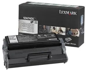 Lexmark oryginalny toner 12A7405, black, 6000s, return, Lexmark E321, E323, O