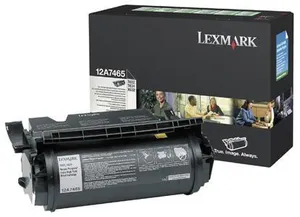 Lexmark oryginalny toner 12A7465, black, 32000s, return, Lexmark T632, T634, O