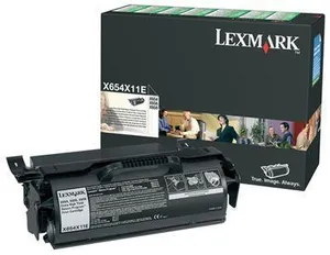 Lexmark oryginalny toner T654X11E, black, 36000s, high capacity, return, Lexmark T654, O