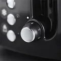 Toster Textures Plus, czarny, RUSSELL HOBBS