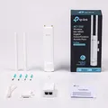 Następne zdjęcie produktu TP-LINK zewnętrzny punkt dostępowy EAP225-outdoor 2.4GHz i 5GHz, IPv6, PoE, 1200Mbps, zewnętrzna, USB anténa, 802.11ac, MU-MIMO, I