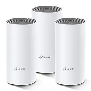 TP-LINK Wifi Mesh kit Deco E4(3-pack) 2.4GHz i 5GHz, access point, IPv6, 1200Mbps, zintegrowana bateria anténa, 802.11ac, 3Pack, I