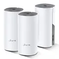 Następne zdjęcie produktu TP-LINK Wifi Mesh kit Deco E4(3-pack) 2.4GHz i 5GHz, access point, IPv6, 1200Mbps, zintegrowana bateria anténa, 802.11ac, 3Pack, I