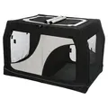 Następne zdjęcie produktu Nylon transportowy. pudełko Vario DOUBLE 91x60x61/57 cm czarno-szare