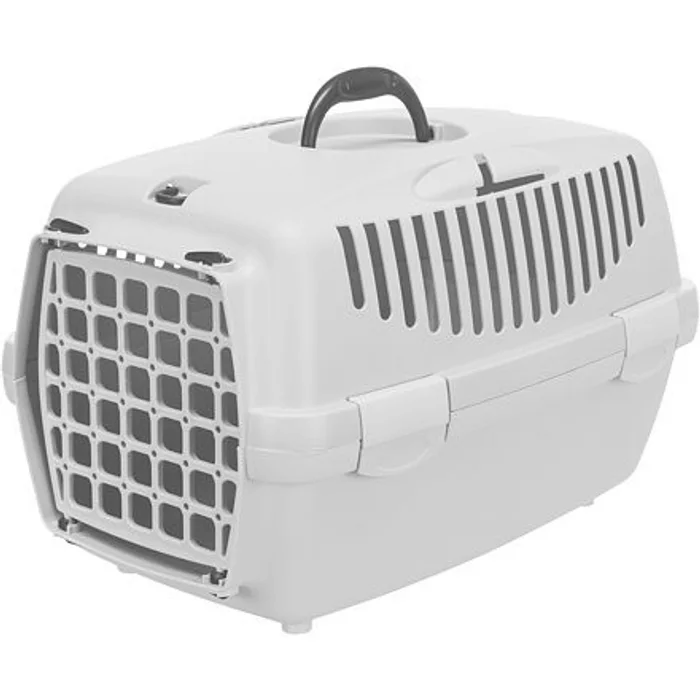 Główne zdjęcie produktu Transportní box CAPRI I, XS: 32x31x48cm (max. 6kg) - světle šedá/světlá lila