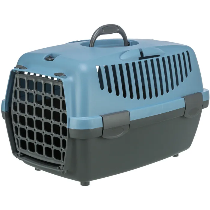 Główne zdjęcie produktu Transportní box CAPRI I, XS: 32x31x48cm (max. 6kg) - tmavě šedá/sv.modrá