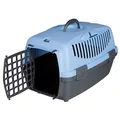 Następne zdjęcie produktu Skrzynia transportowa CAPRI I, XS: 32x31x48cm (max. 6kg) - ciemnoszary/jasnoniebieski