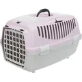 Skrzynia transportowa CAPRI II, XS-S: 37x34x55cm (max. 8kg) - jasnoszary/jasnoliliowy