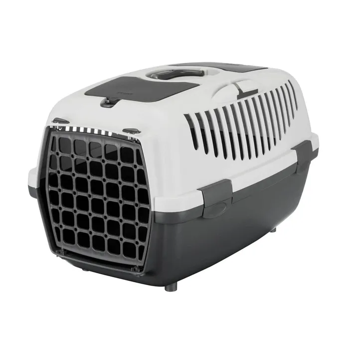 Główne zdjęcie produktu Transportní box CAPRI II, XS-S: 37x34x55cm (max. 8kg) - tmavě šedá / světle šedá