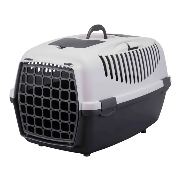 Główne zdjęcie produktu Transportní box CAPRI III 40x38x61cm (max. 12kg) - světle šedá/tmavě šedá