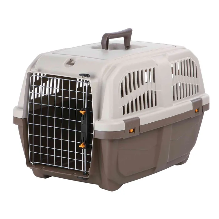 Główne zdjęcie produktu Transportní přepravka SKUDO 3, S, 40x39x60cm tmavě šedá/písková (max. 24kg)