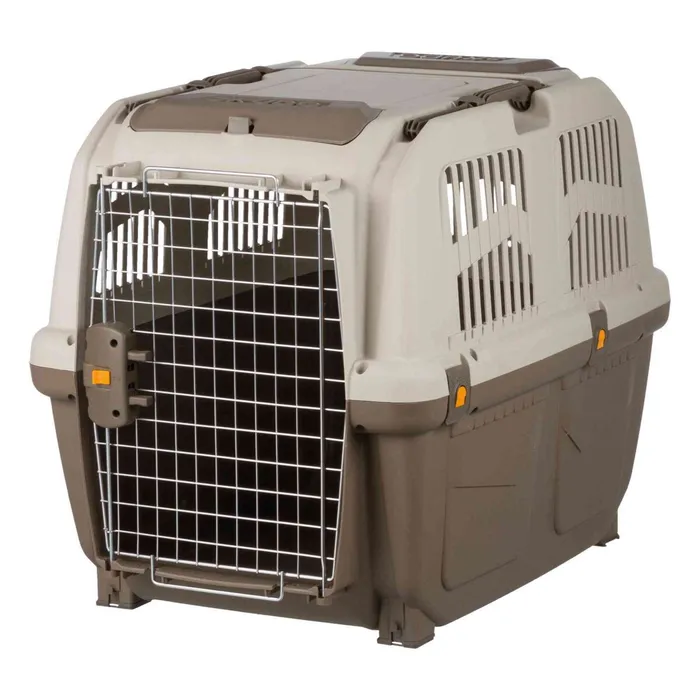 Główne zdjęcie produktu Transportní přepravka SKUDO 5, M, 59x65x79cm tmavě šedá/písková (max. 35kg)
