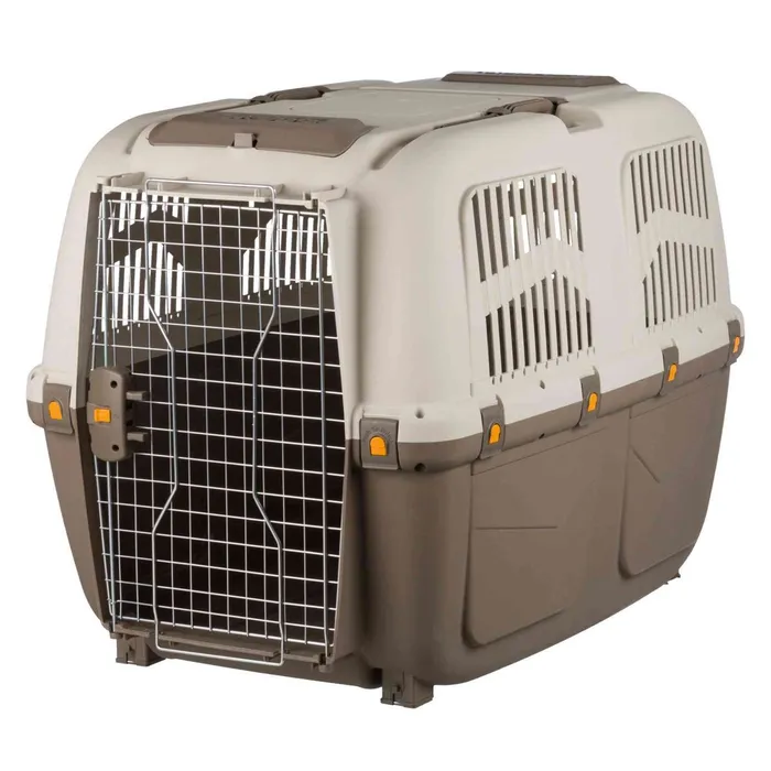 Główne zdjęcie produktu Transportní přepravka SKUDO 7, L, 73x76x105 cm, tmavě šedá/písková (max. 45kg)