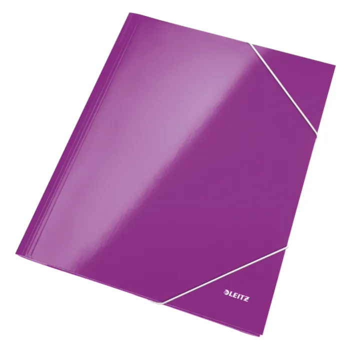 Główne zdjęcie produktu Tříchlopňové desky Leitz WOW, A4, purpurová