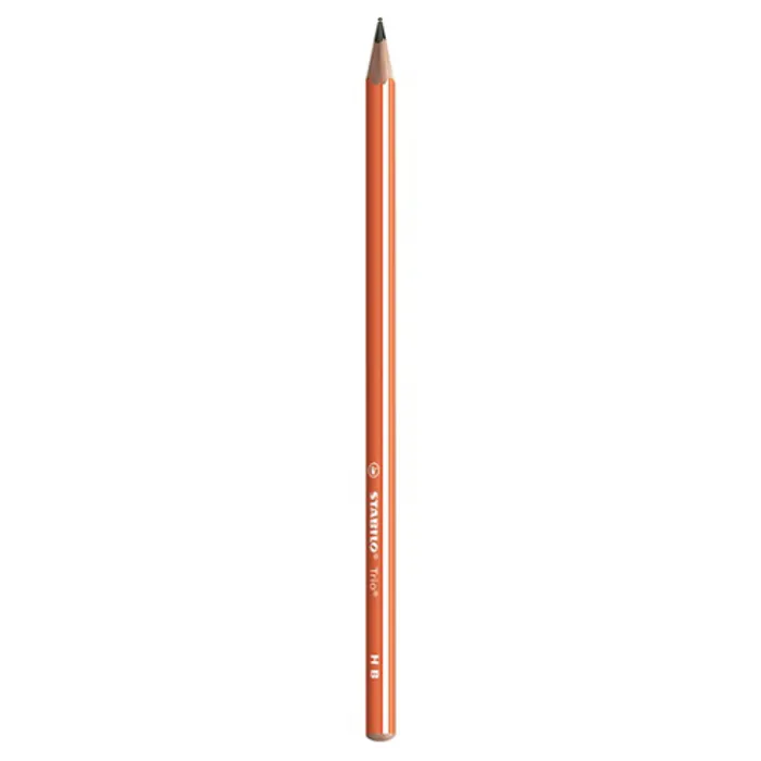 Główne zdjęcie produktu Trojhranná grafitová tužka STABILO Trio oranžová HB [1 ks]