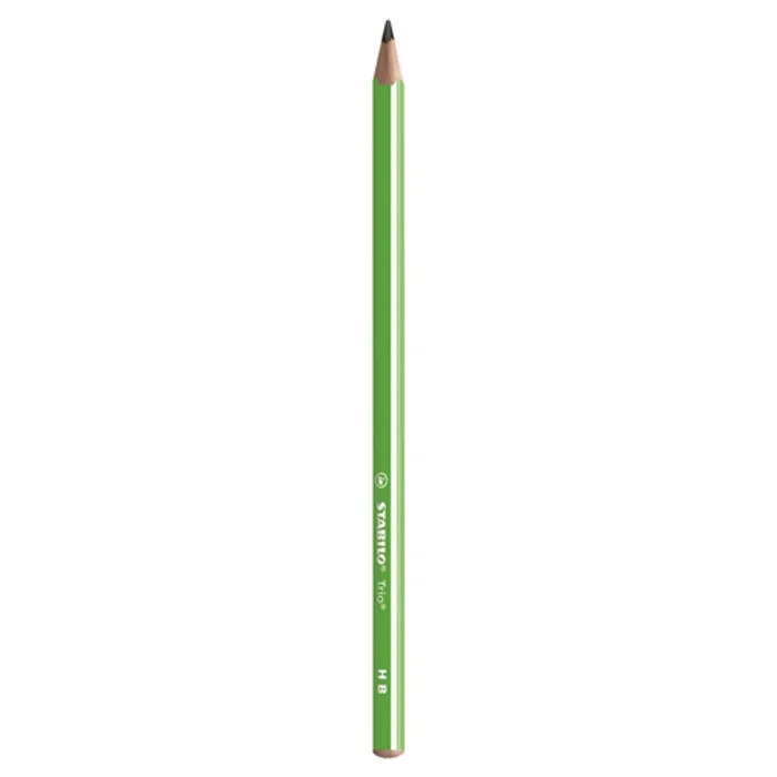 Główne zdjęcie produktu Trojhranná grafitová tužka STABILO Trio zelená HB [1 ks]