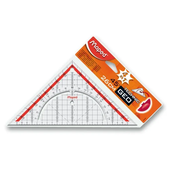 Główne zdjęcie produktu Trojúhelník Maped Technic - 26 cm