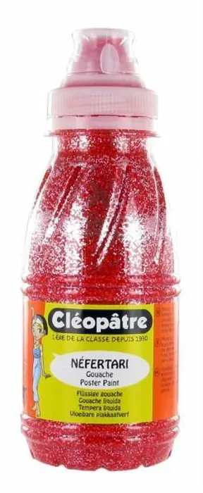 Główne zdjęcie produktu Třpytivý gel 250 ml Červená, CLEOPATRE