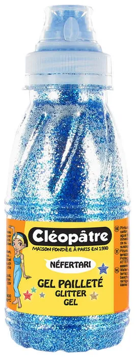 Główne zdjęcie produktu Třpytivý gel 250 ml Modrá, CLEOPATRE