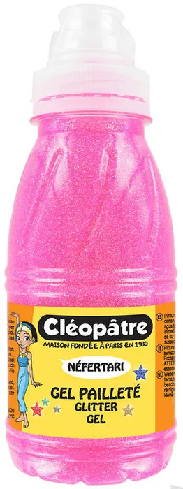 Główne zdjęcie produktu Třpytivý gel 250 ml NEON Růžová, CLEOPATRE