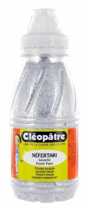Główne zdjęcie produktu Třpytivý gel 250 ml Stříbrná, CLEOPATRE