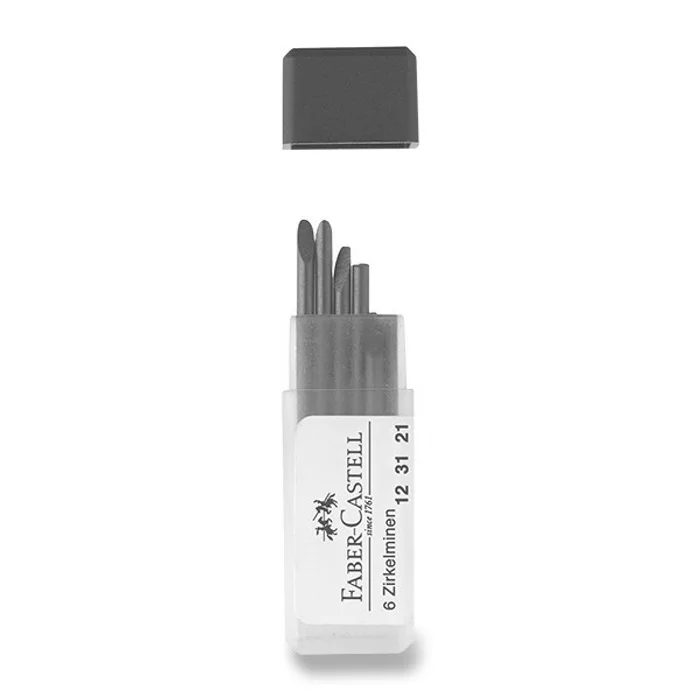Główne zdjęcie produktu Tuhy do kružítka Faber-Castell 6 ks