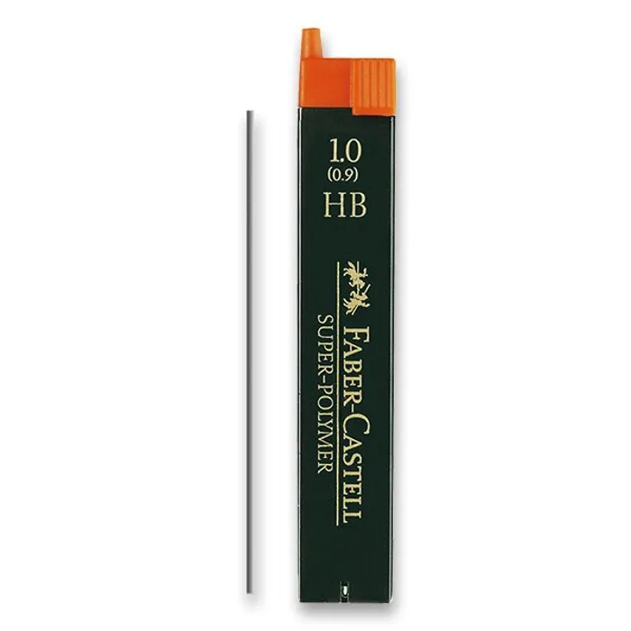 Główne zdjęcie produktu Grafitové tuhy Superpolymer 1.0mm HB Faber Castell 120900
