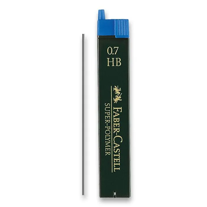 Główne zdjęcie produktu Grafitové tuhy Superpolymer 0.7mm HB Faber Castell 120700