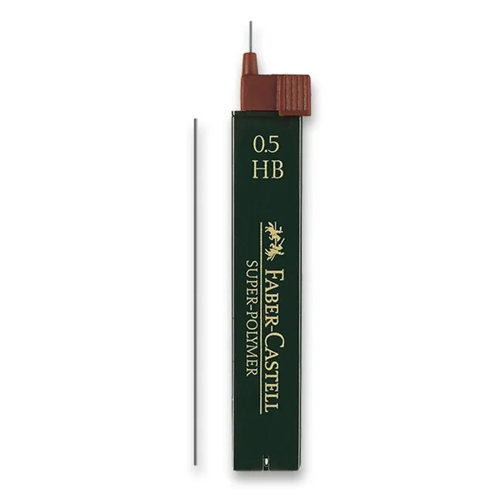 Główne zdjęcie produktu Grafitové tuhy Superpolymer 0.5mm HB  Faber Castell 120500