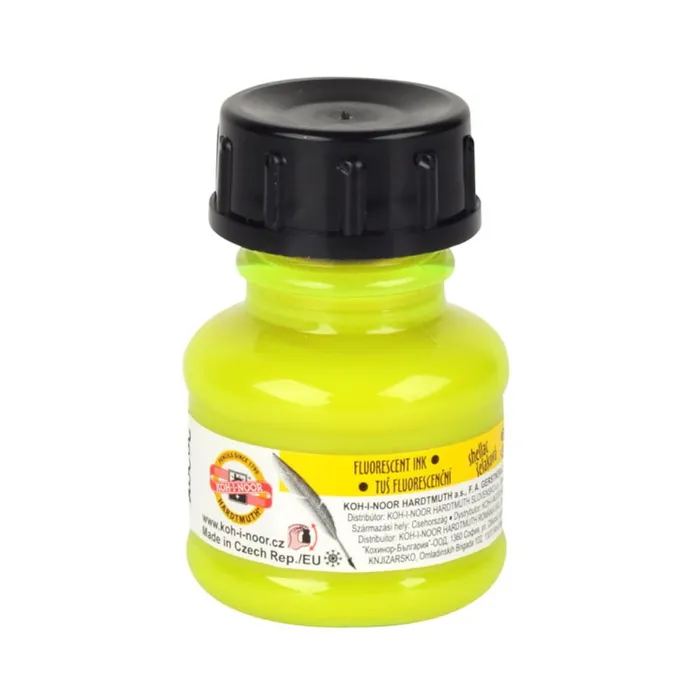 Główne zdjęcie produktu Tuš 1417 barevná 20g fluorescenční žlutá