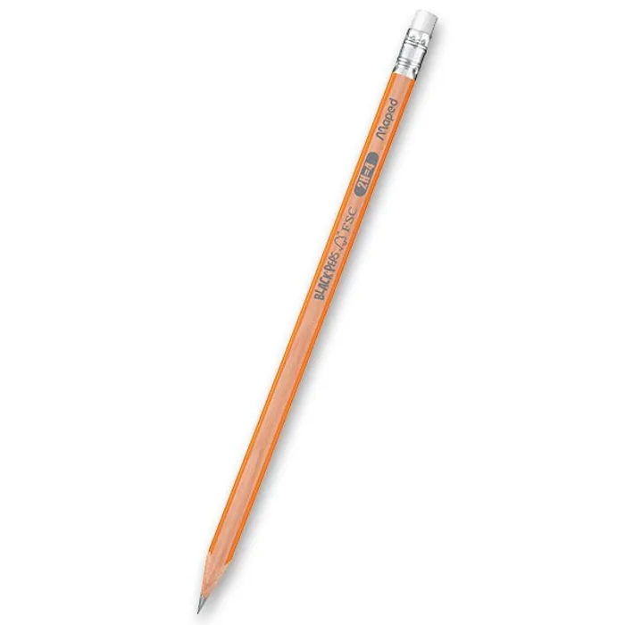 Główne zdjęcie produktu Tužka Maped Black´Peps s pryží, tvrdost 2H, 12 ks