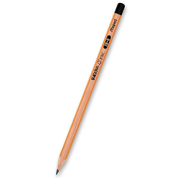Główne zdjęcie produktu Tužka Maped Black´Peps, tvrdost 2B, 12 ks