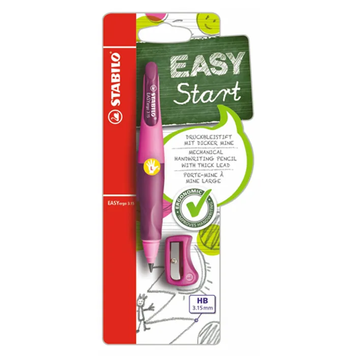Główne zdjęcie produktu Tužka Stabilo EASYergo 3,15 pro leváky, růžová