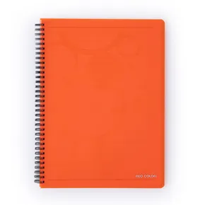 Blok drutowy podwójny A4 PP NEO COLORI pomarańczowy