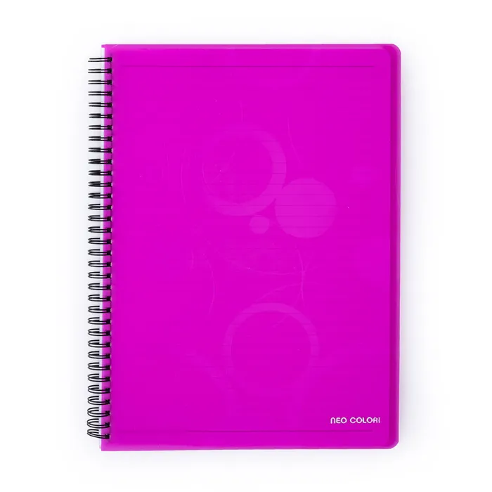 Główne zdjęcie produktu Twin wire blok A4 PP NEO COLORI růžová