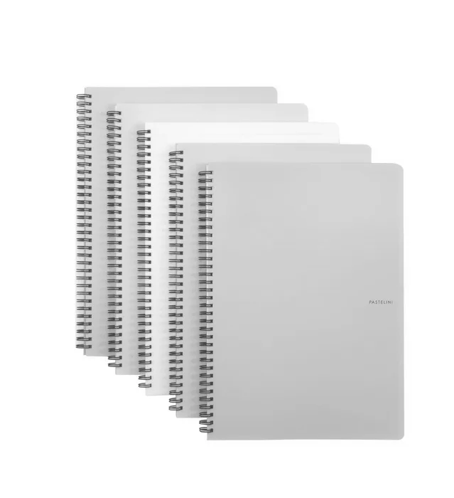Główne zdjęcie produktu Twin wire blok A4 PP PASTELINI assort