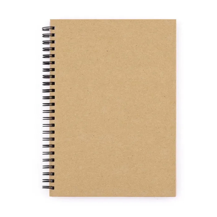 Główne zdjęcie produktu Twin wire blok A5 lamino KRAFT nature