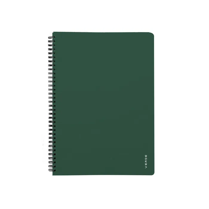 Główne zdjęcie produktu Twin wire blok A5 PP VERDE zelená