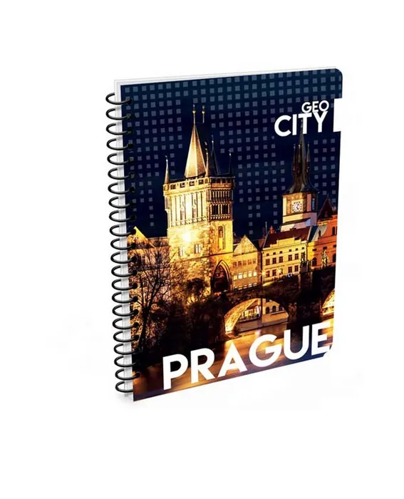 Główne zdjęcie produktu Twin wire blok A6 Soft GEO CITY Prague