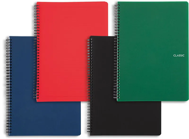 Główne zdjęcie produktu Twin wire blok A5 PP Classic zelená