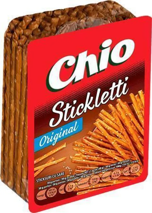 Główne zdjęcie produktu Tyčinky, solené, 100 g, CHIO "Sticletti", sýrové