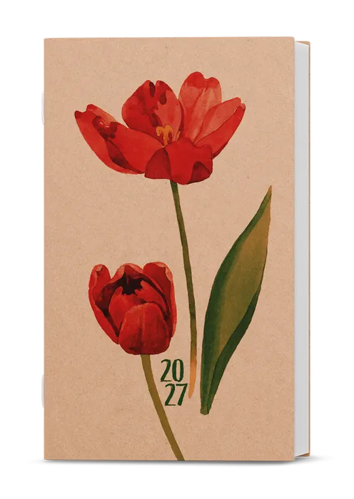 Główne zdjęcie produktu Týdenní diář - Alois - kraft - Tulipán