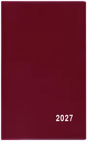 Tygodniowy notes - Alois - PVC - bordowy