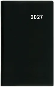 Tygodniowy notes - Gustav - PVC - czarny