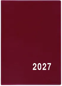 Tygodniowy notes - Hynek - PVC - bordowy
