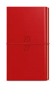 Tygodniowy notes - Jakub - Dueto - kieszonkowy - notes + blok - czerwony